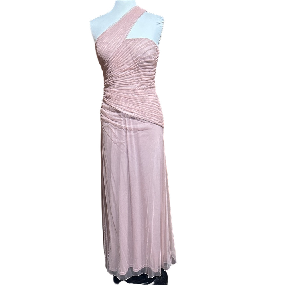 DKNY Blush Pink One-Shoulder Evening Gown – Size 8 - NWT